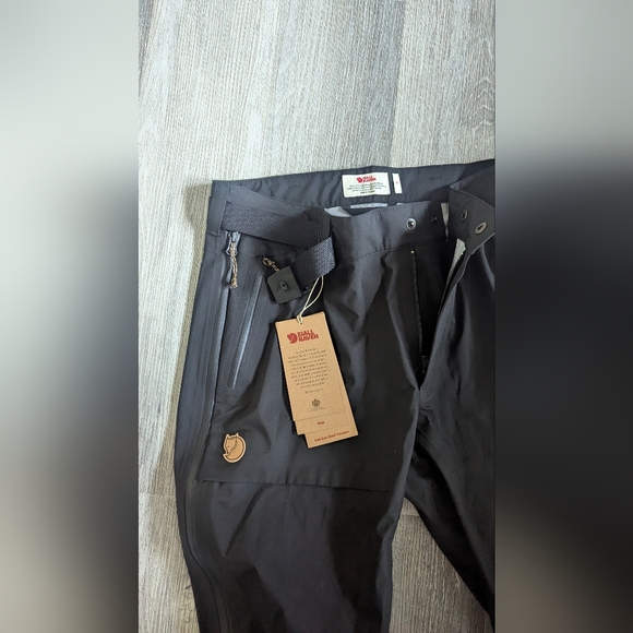 Fjallraven Eco-shell Waterproof trekking pants women's medium - Picture 4 of 7